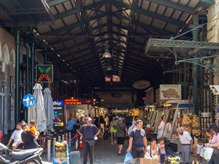 Das war die Markthalle, die ich Gestern Nacht fotografiert hatte
