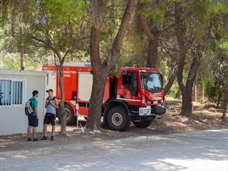 Die Feuerwehr passt hier überall auf