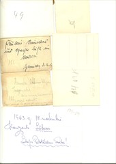 3.) "Fräulein Smirnov, und Schwester Lisa im Medica.
Hannover, den 17. X" (dann abgeschnitten)