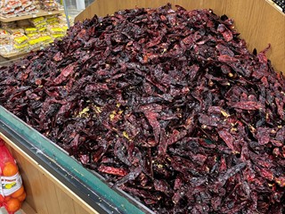 XXL-Haufen Chillischoten
